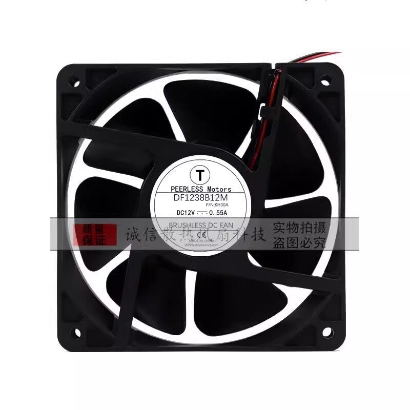 1PCS DF1238B12M 12038 DC12V 0.55A 2-wire high airflow cooling fan