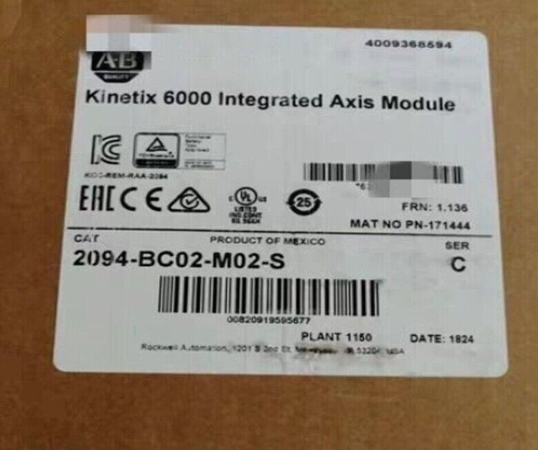 Brand New AB Kinetic 6000 15kW/15A Integrated Axis Module AB 2094-BC02-M02-S Kinetix 6000 - BRAND NEW