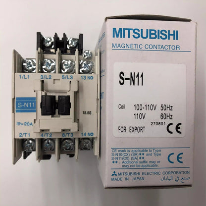 1PCS for Mitsubishi S-N11 AC110V 3-pole AC Contactor