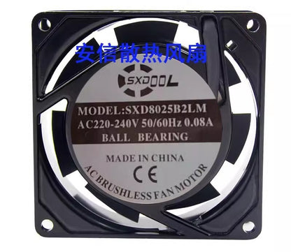 1PCS SXD8025B2LM AC220-240V 0.08A Inverter Cooling Fan