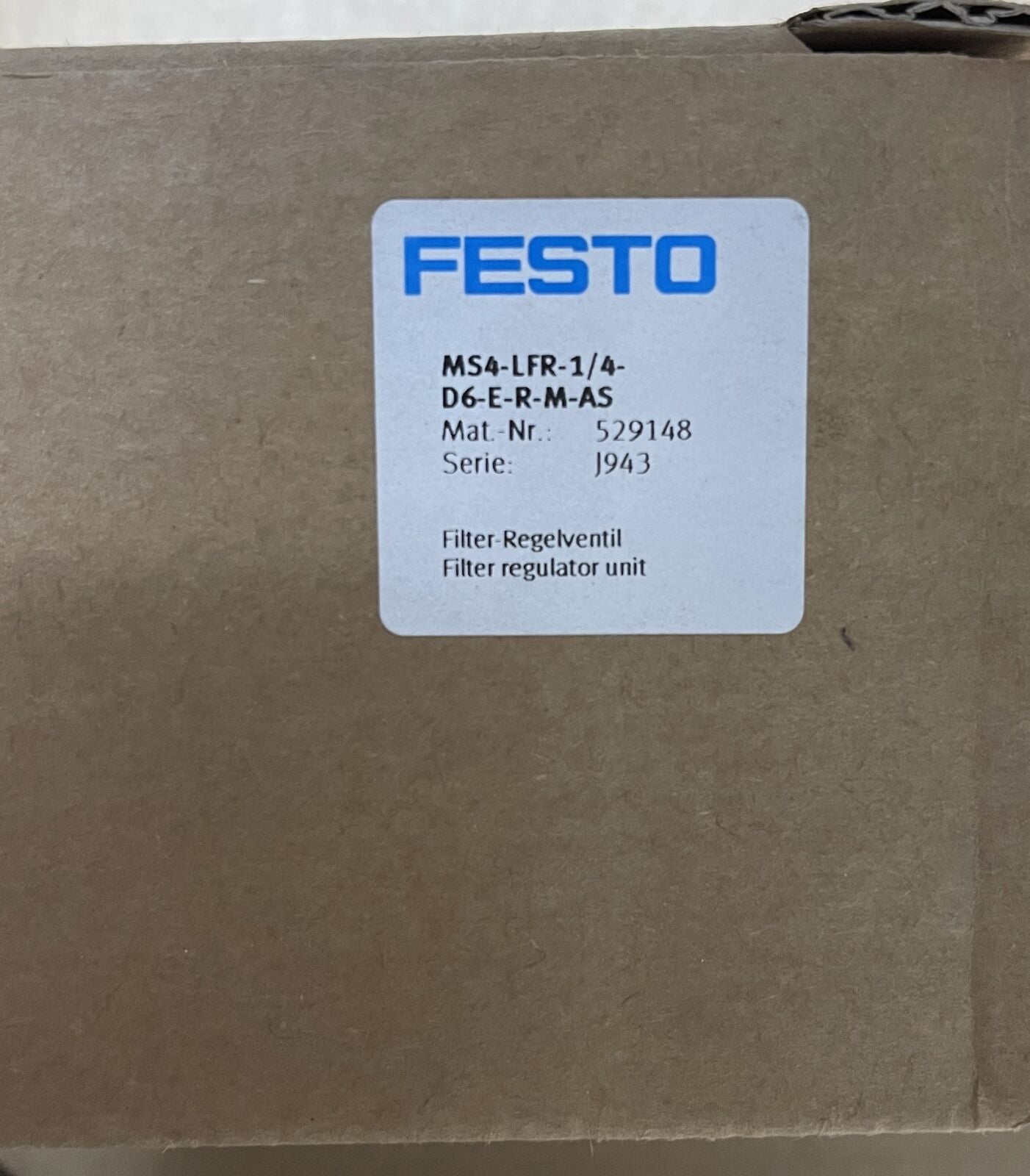 FESTO MS4-LFR-1/4-D6-ERM-AS 529148 FESTO