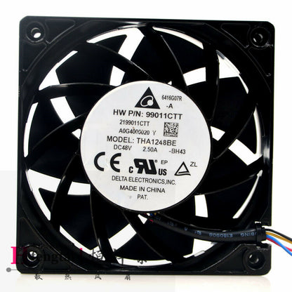 new Delta THA1248BE 48V 2.50A 12038 12CM Aluminum Frame Ultra-violent Fan
