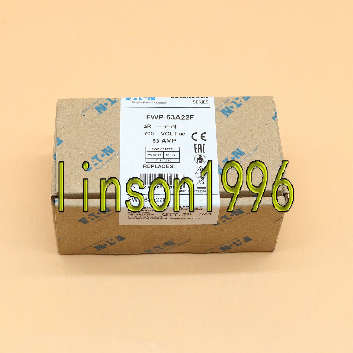 10-Piece/Box Bussmann EATON Fuse FWP-63A22F 700V Fast Ship - BUSSMANN EATON