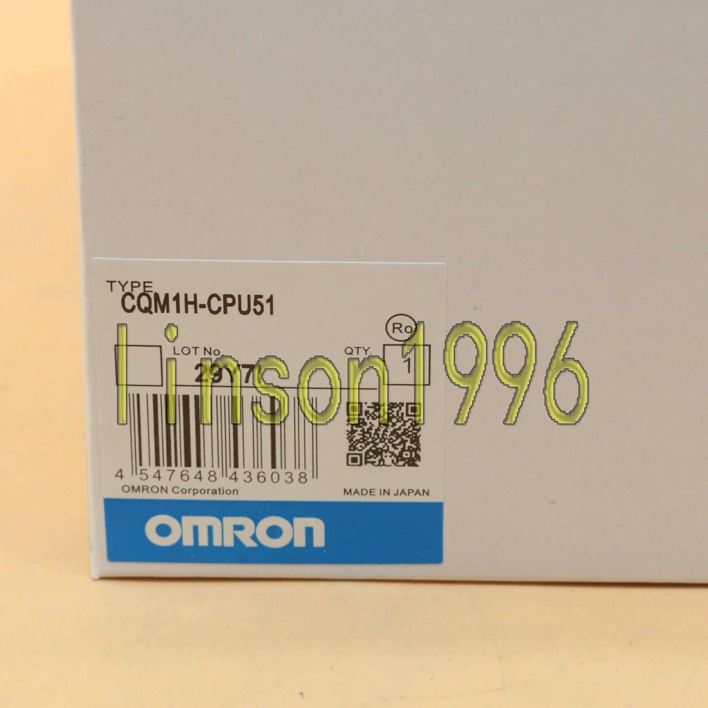 Omron PLC CPU Unit CQM1H-CPU51 CQM1HCPU51 IN BOX 1 year - OMRON