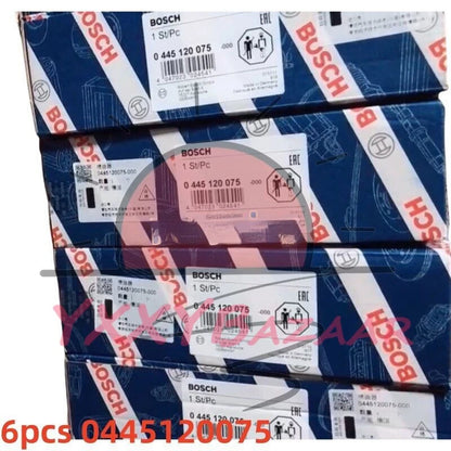 6PCS 0445120075 Diesel Injector 0986435530 for Holland Iveco 504128307 2855135 ~