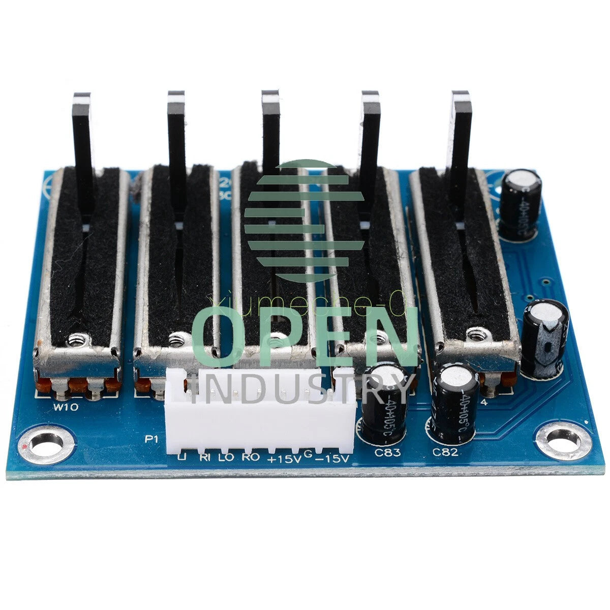 Dual Power ±12~±15V Stereo 5-band Equalizer EQ Board 5-segment Tone Preamp Board