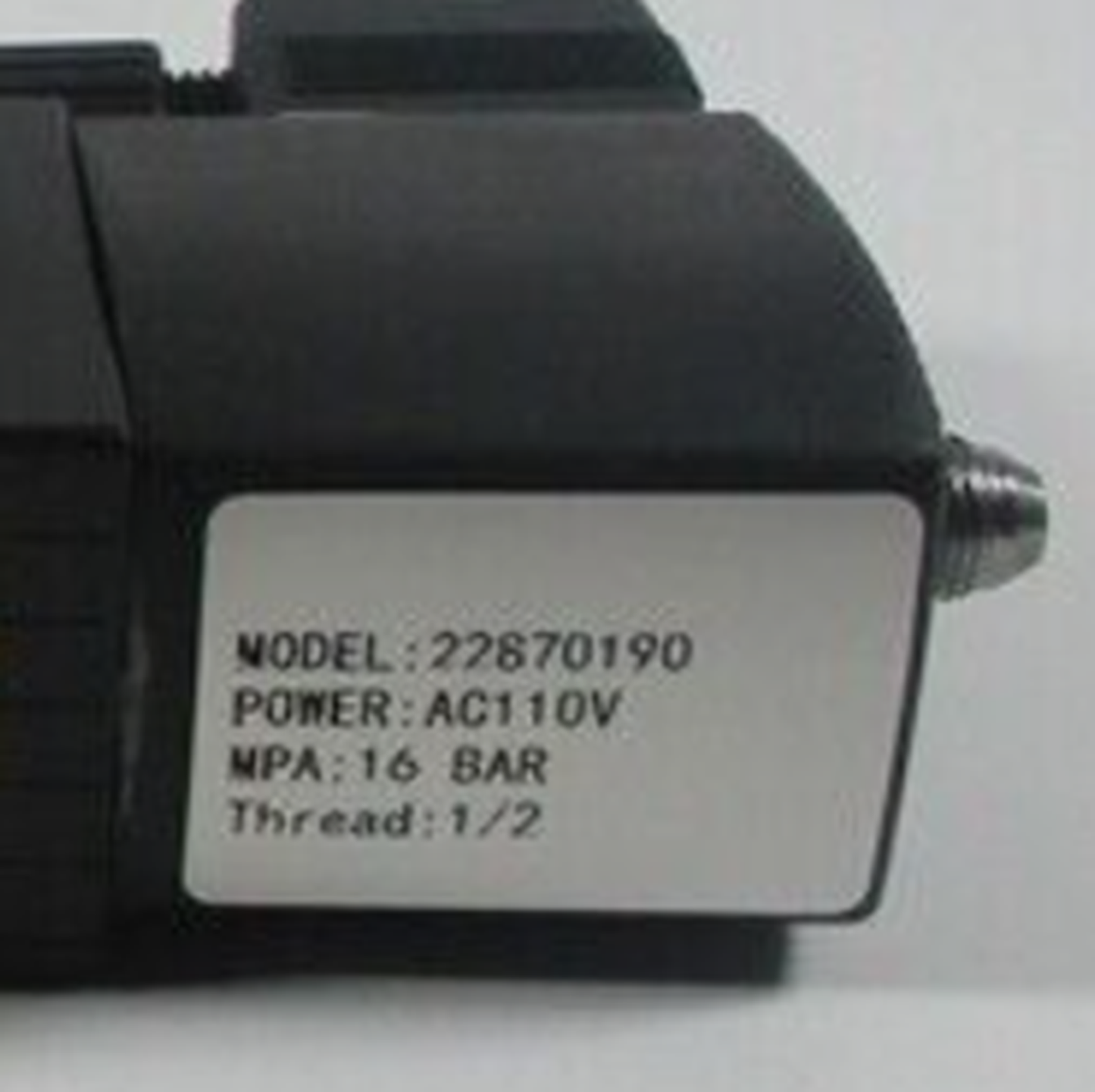 INGERSOLL RAND 22870190 Solenoid Valve - 22870190 Solenoid Valve by INGERSOLL RAND - INGERSOLL RAND