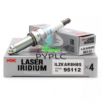 Set of 4 ngk Laser Iridium Spark Plug ILZKAR8H8S/95112 for 16-20 Civic~