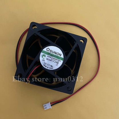 new SUNON KDE2406PTB3 24V 2.4W 6025 6 cm 2-wire inverter cooling fan