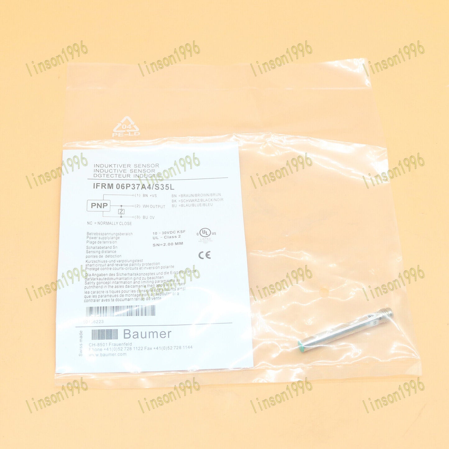 Proximity Sensor by Baumer IFRM 06P37A4/S35L - BAUMER