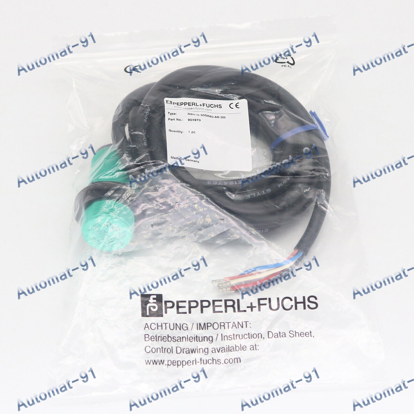 new 1PC For PEPPERL+FUCHS NBN15-30GK60-AR-3M Proximity Switch Sensor - PEPPERL+FUCHS