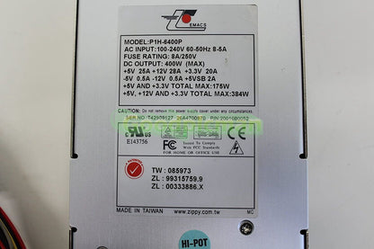 ZIPPY P1H-6400P Power Supply 400W 1Pcs/