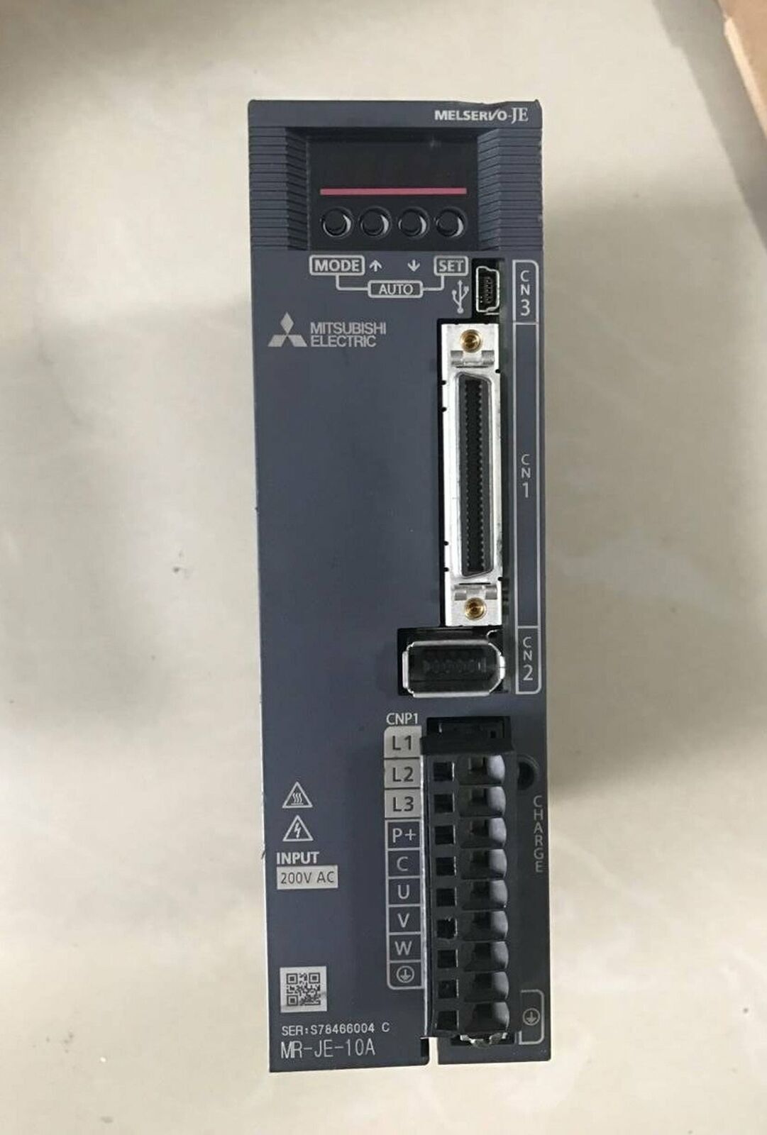 used ONE Mitsubishi Servo Amplifier MR-JE-10A - MITSUBISHI