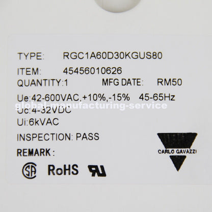CARLO GAVAZZI Solid State Relay RGC1A60D30KGUS80 - CARLO GAVAZZI