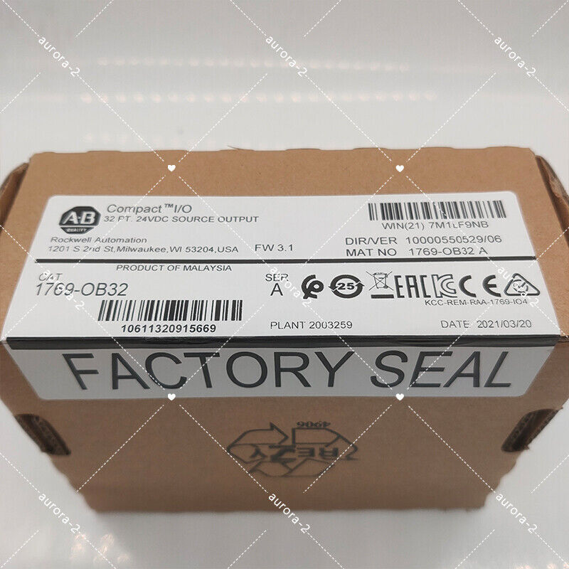 New Factory Sealed CompactLogix 32 Pt 24VDC Module 1769OB32 - COMPACTLOGIX