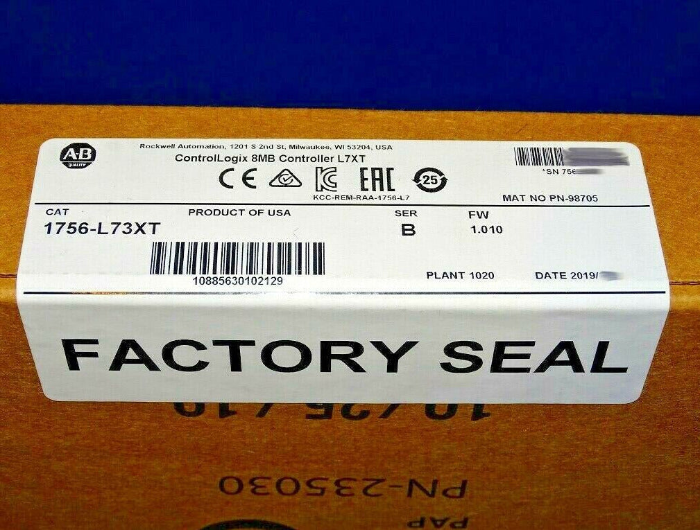 1756-L73XT AB New Factory Sealed Product - NULL