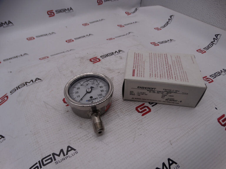 ASHCROFT 1009SWL02L100# GAUGE Model: 1009SWL02L100# - ASHCROFT
