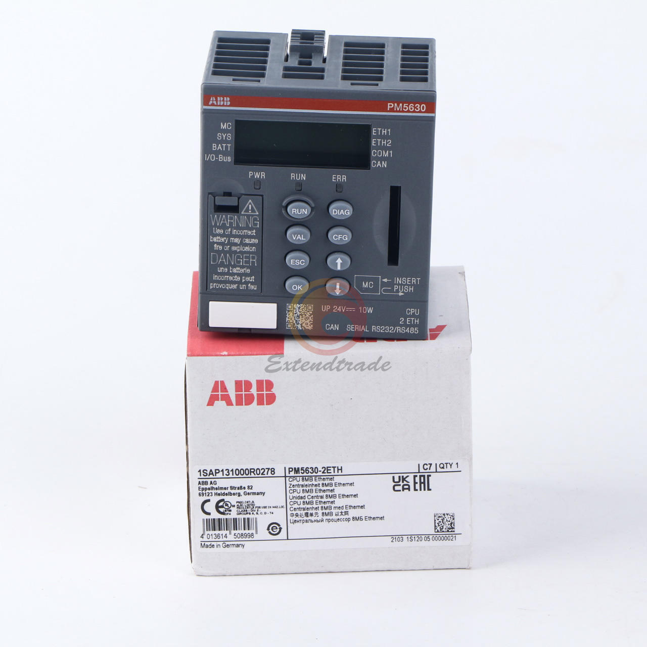 ABB PM5630-2ETH: 1-Port PLC Module for Industrial Automation | High Performance | Buy Online - ABB