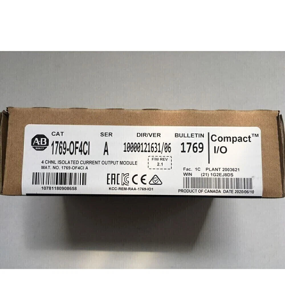 Factory Sealed 1769-OF4CI CompactLogix 4 Pt A/O Current Module 1769OF4CI