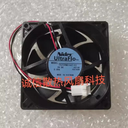 Nidec T92T09MS1AA7-53 DC9V 0.09A 3-Pin Silent Cooling Fan