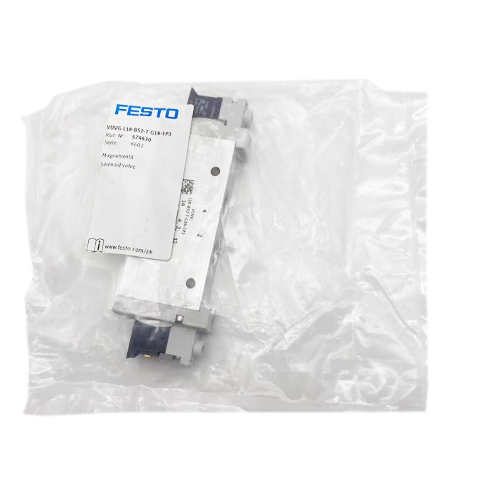 FESTO VUVG-L18-B52-T-G14-1P3 Solenoid Valve 574430 - FESTO