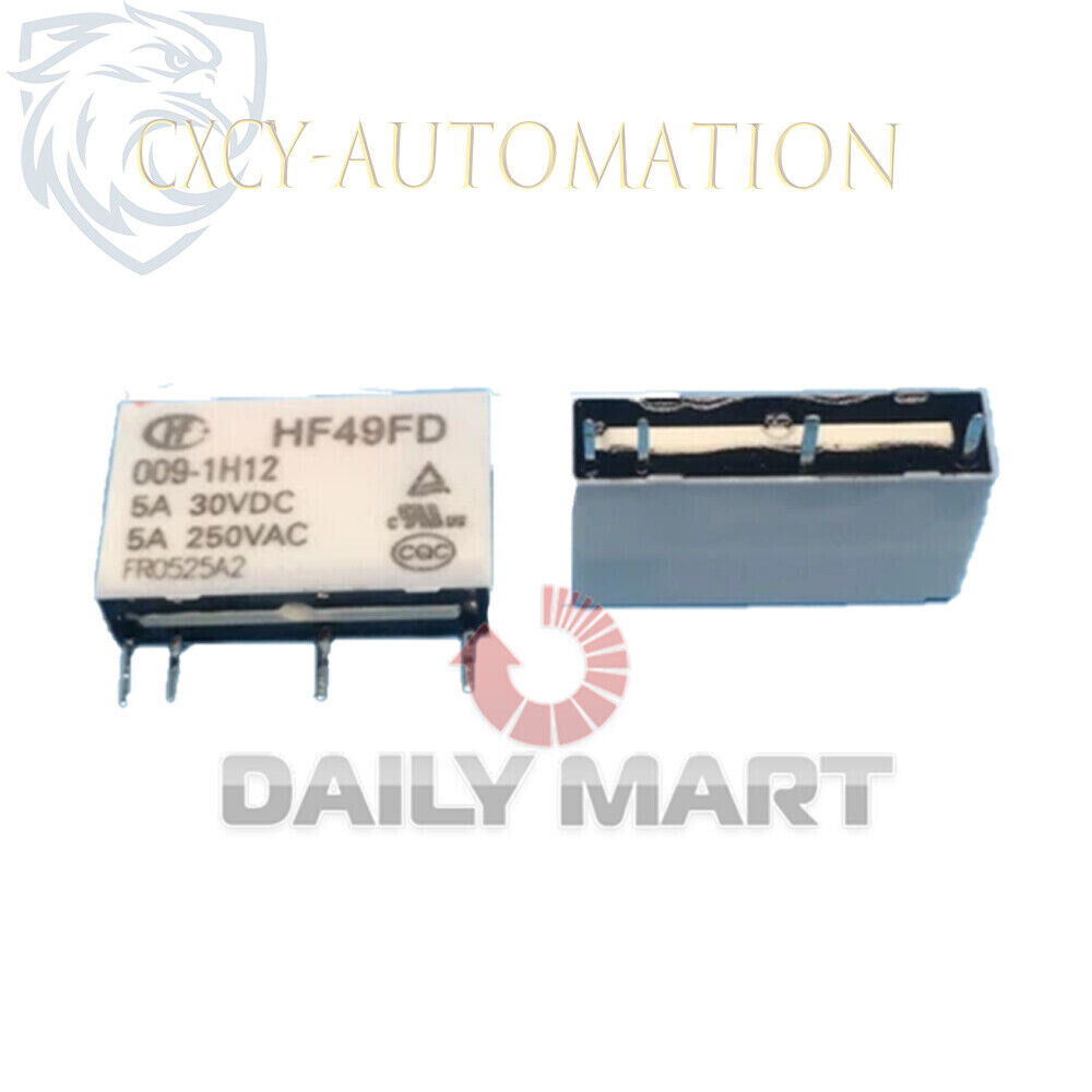 new 10PCS/ HONGFA HF49FD-009-1H12 Power Relay 5A250VAC 9VDC - HONGFA
