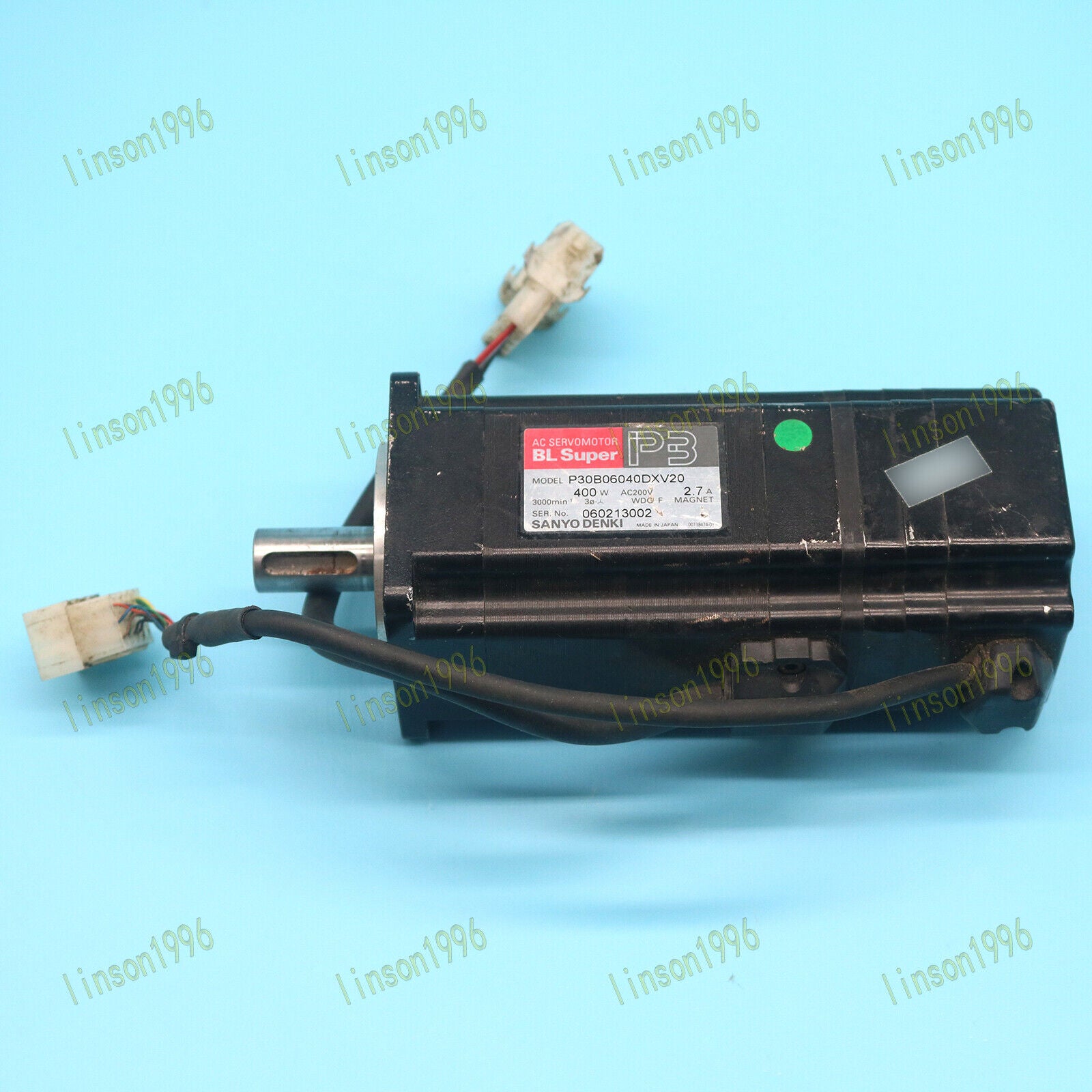used P30B06040DXV20 servo motor tested OK for Sanyo - SANYO