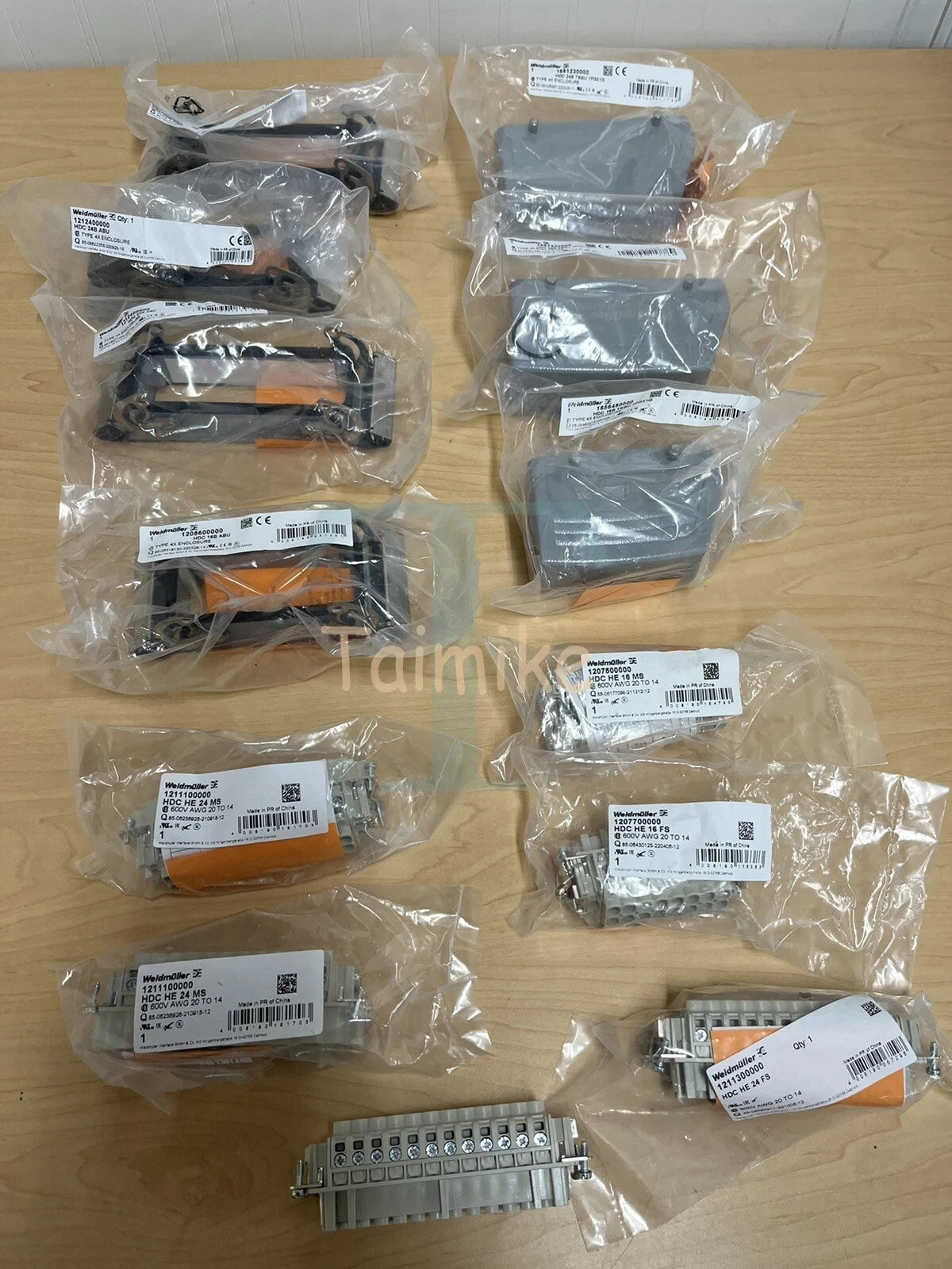 Weidmuller HDC-KIT-HE 16.120 and 24.130 Misc. Spare Part Lot - As Shown