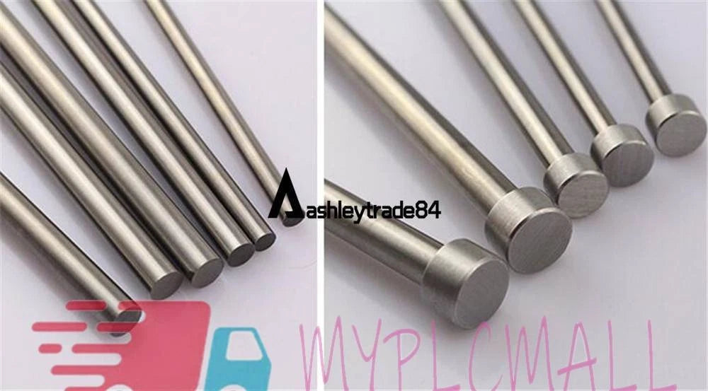 6mm Tip Metal Straight Injection Mould Ejector Pin Die Thimble 10Pcs