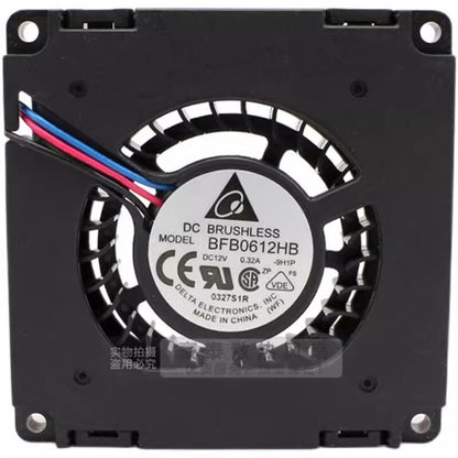 Delta BFB0612HB 6015 DC12V 0.32A 3-Wire Turbo Cooling Fan