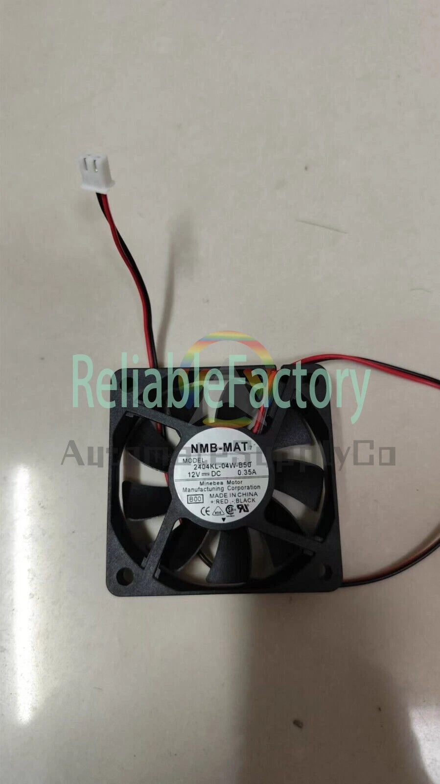 1 pcs NMB Fan 2404KL-04W-B50 DC 12V 0.35A 6010 6 CM 2 Wire Cooling Fan