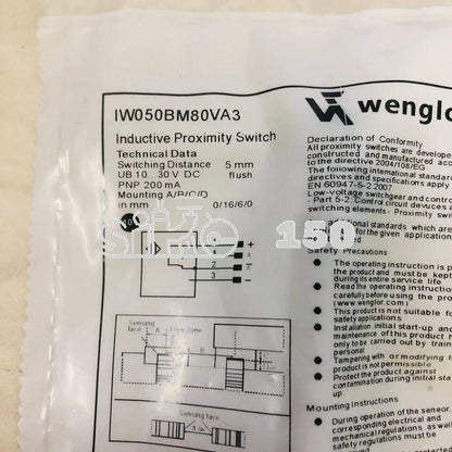 Wenglor Proximity Switch Sensor IW050BM80VA3 - WENGLOR