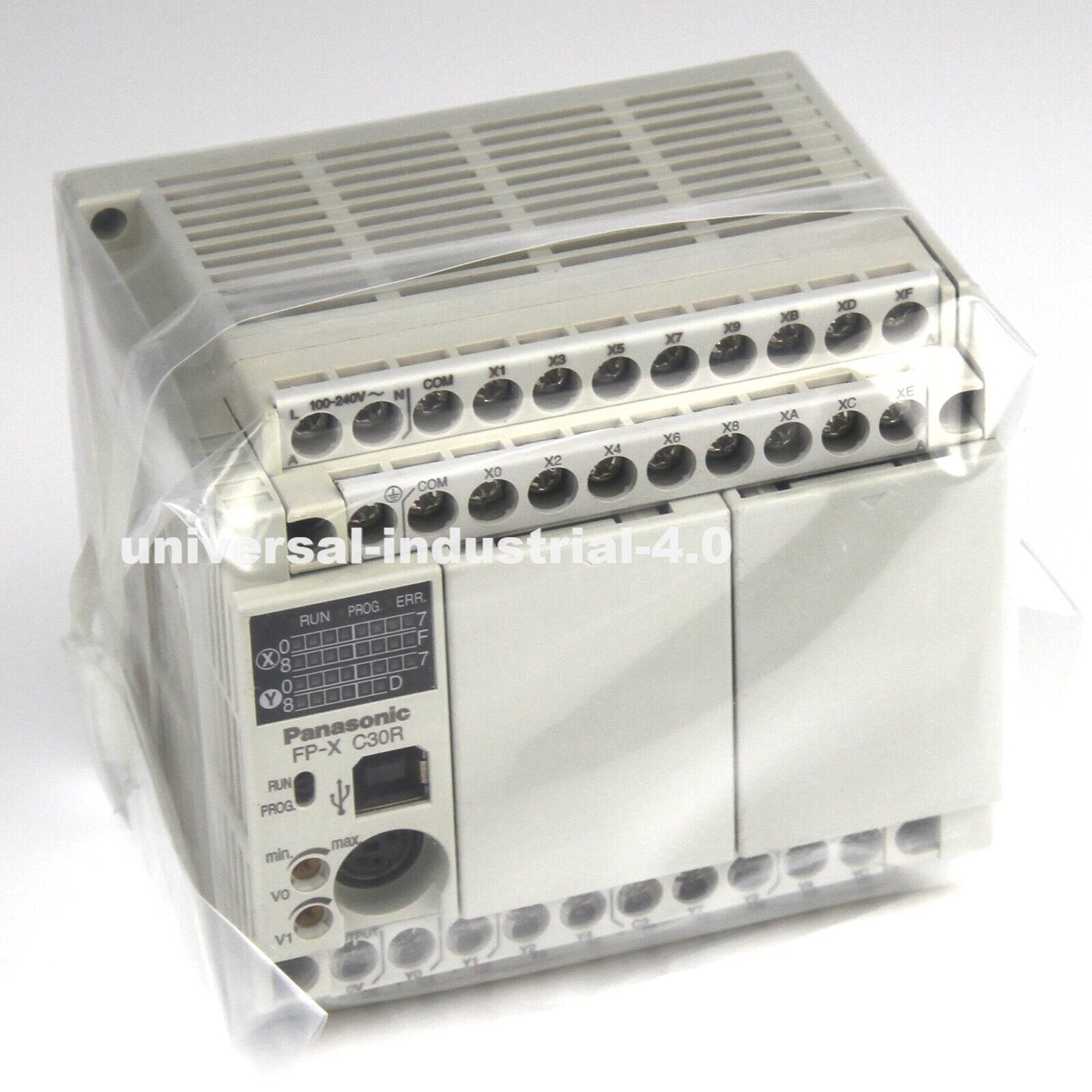Panasonic AFPX-C30R PLC Control Unit 100-240VAC 16 DC Inputs - PANASONIC