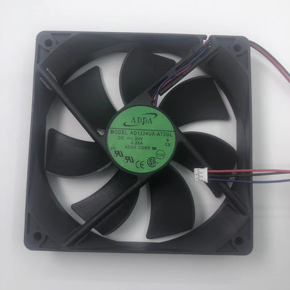 ADDA AD1224UX-A73GL 12025 DC24V 0.25A 12CM 3-Wire Inverter Cooling Fan