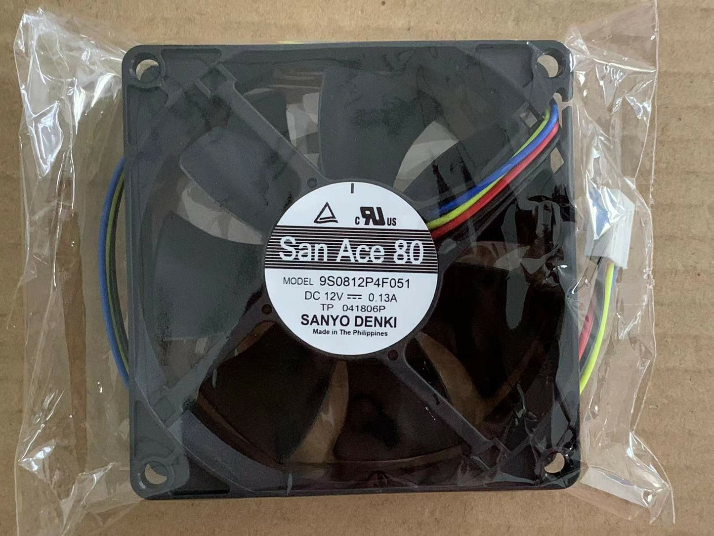 new Sanyo San Ace 80 9S0812P4F051 12V 0.13A 8CM 8025 4-wire PWM cooling fan
