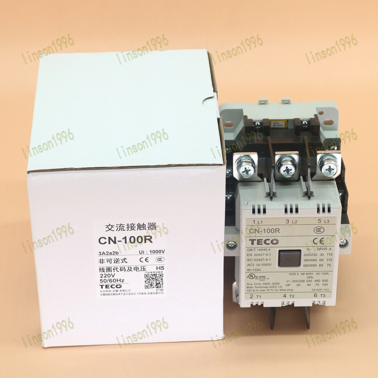 1PC TECO CN-100R Contactor 220V, Quick Delivery - TECO