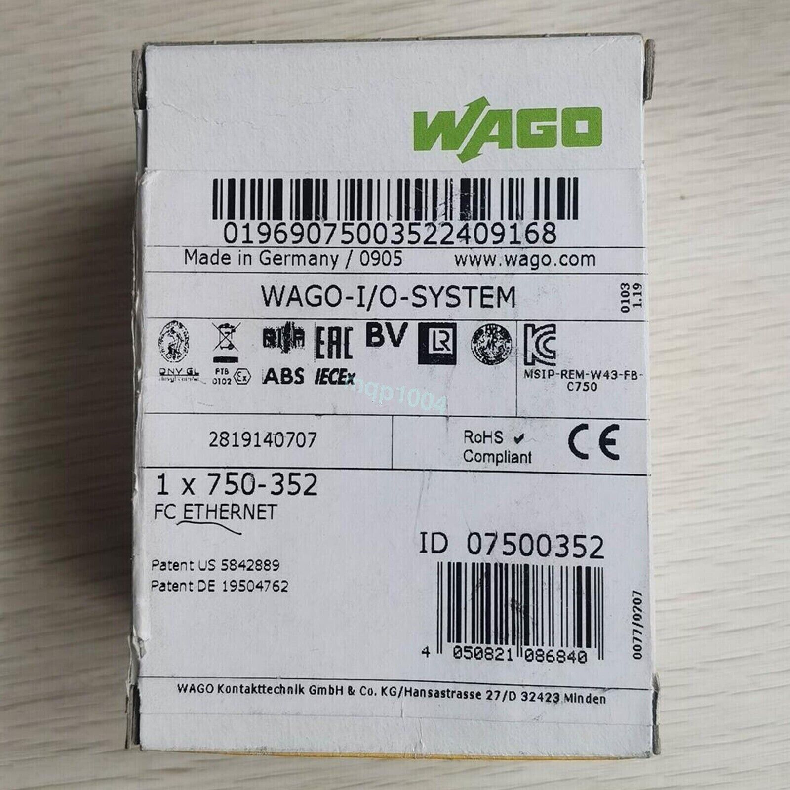 new  WAGO 750-352 750352 PLC Module In Box ping