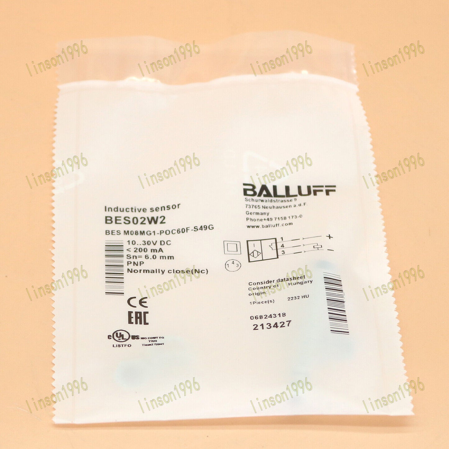 BES M08MG1-POC60F-S49G Proximity Switch - BALLUFF
