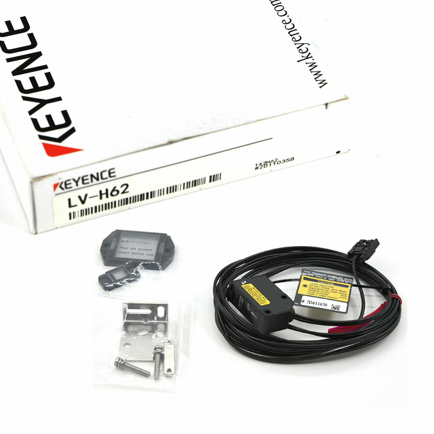 NEW Keyence LV-H62 Retro-Reflective Long-Range Sensor Head - KEYENCE