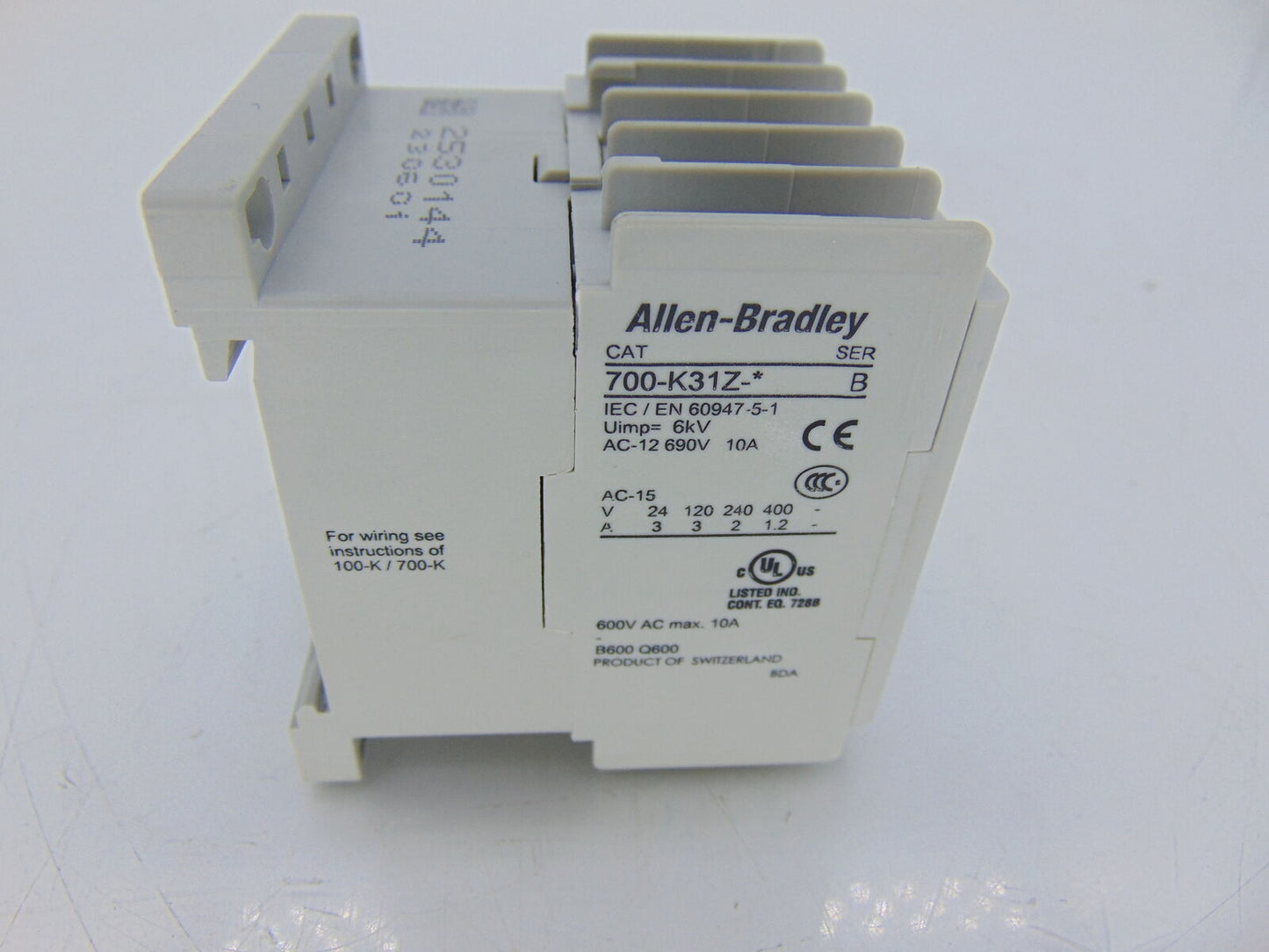 Allen Bradley 700-K31Z-D relay series b relay product overview - ALLEN BRADLEY