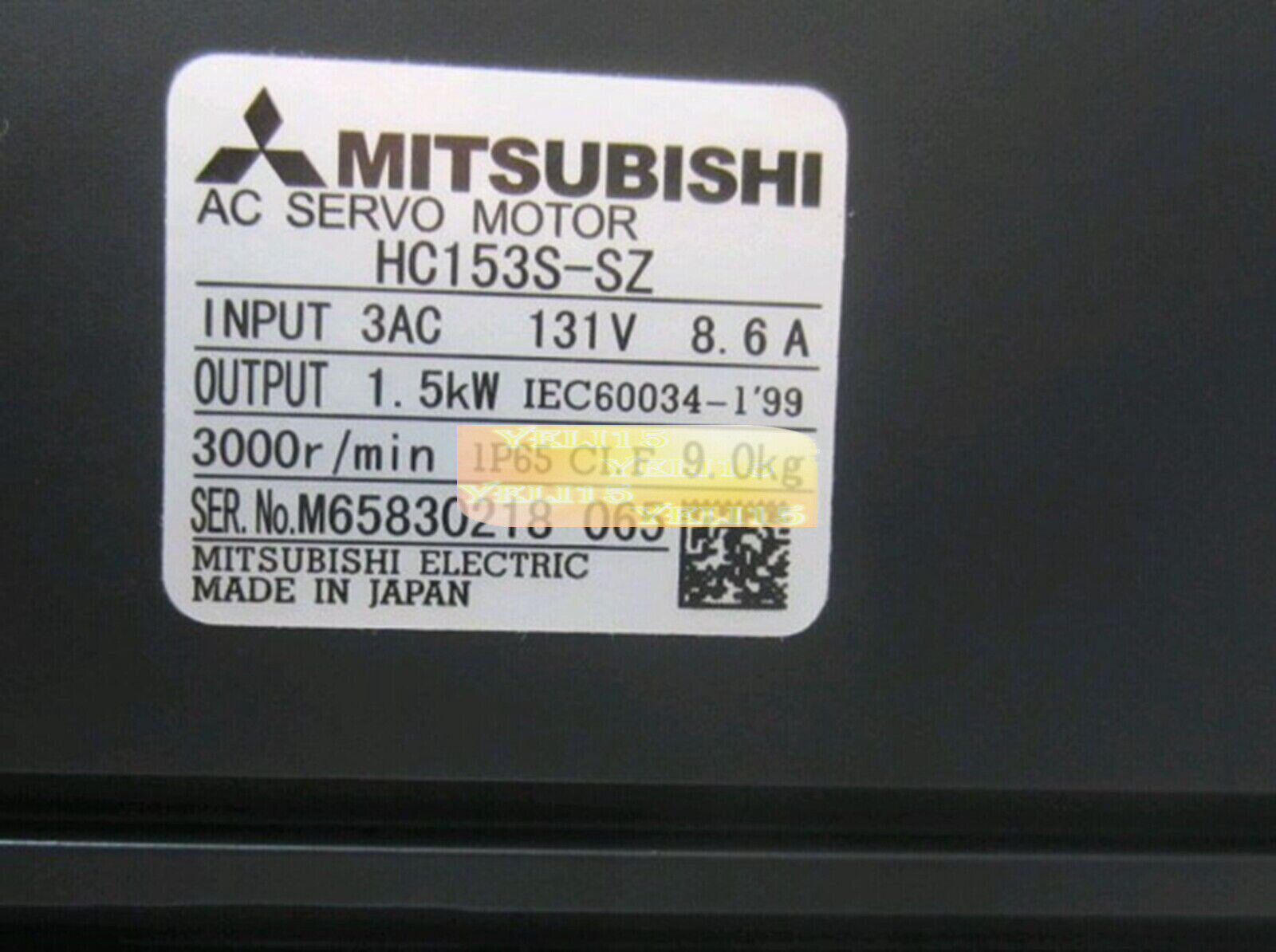 New Mitsubishi HC153S-SZ Servo Motor - MITSUBISHI