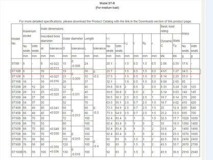 THK ST10B Linear Bearing for Light Load (10x19x30mm) - THK