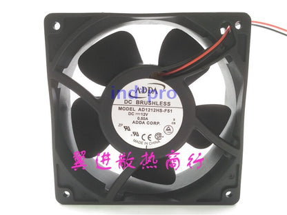 used ADDA 12 cm 12038 AD1212HS-F51 12V 0.50A Gale volume cooling fan