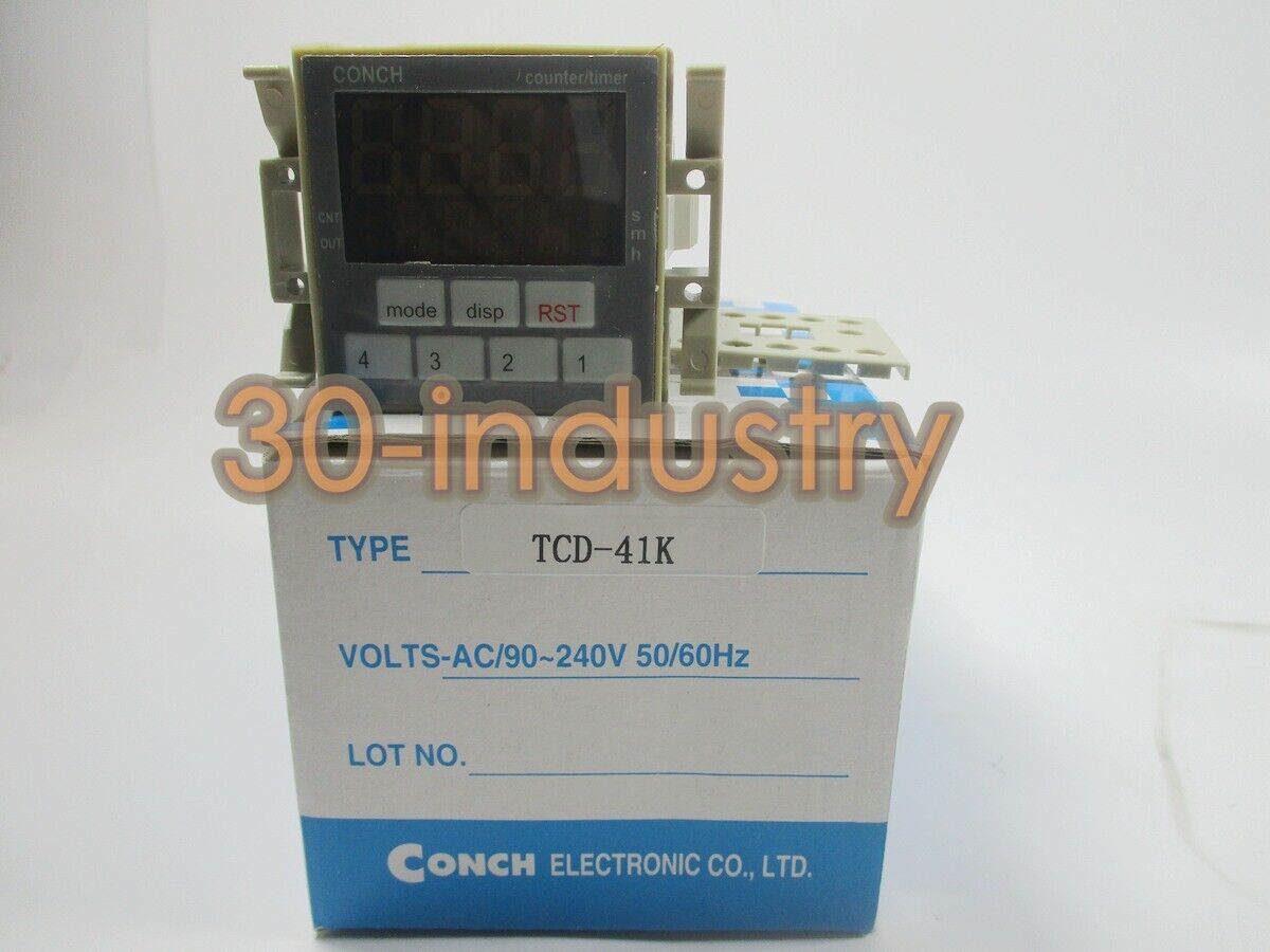 1PCS NEW FOR CONCH Counting Timer TCD-41K 4-digit Display Timer 0.001~9.999 CONCH