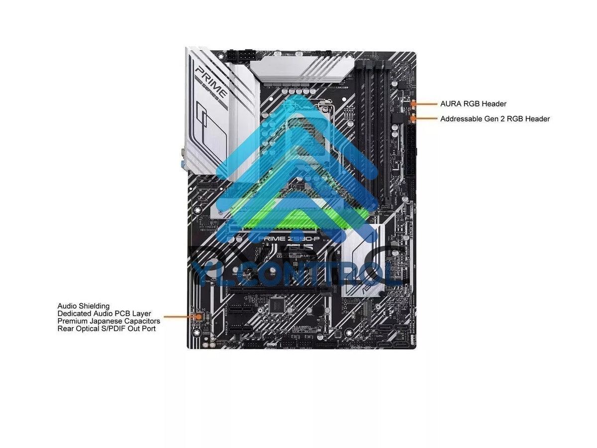For ASUS PRIME Z590-P LGA 1200 Intel Z590 SATA 6Gb/s ATX Intel Motherboard