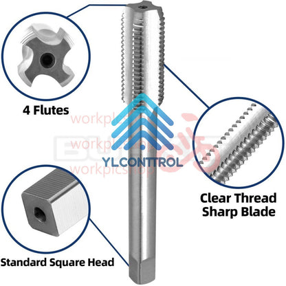 5/8"-20 UN Thread Tap Right Hand, HSS 5/8 x 20 UN Straight Fluted Machine Tap