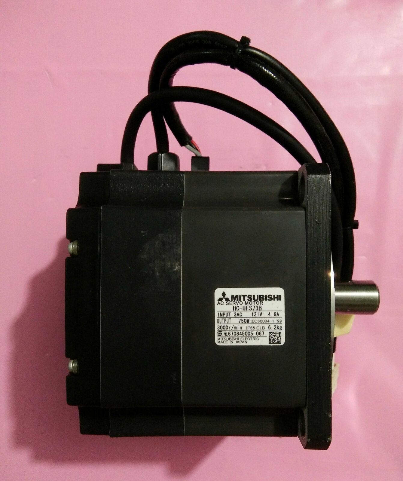 Mitsubishi AC Servo Motor HCUFS73B - MITSUBISHI