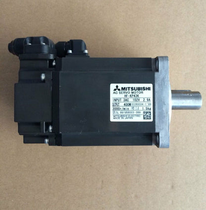 used Mitsubishi AC servo motor HF-KP43K tested in good condition - MITSUBISHI