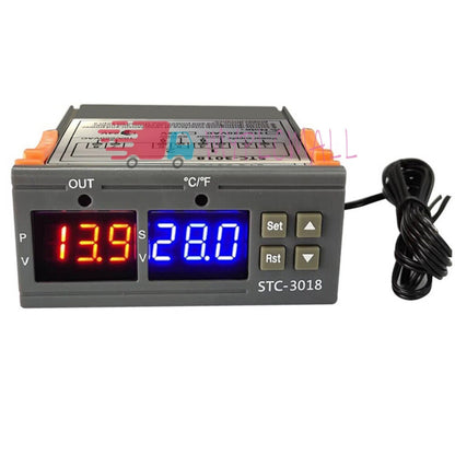 Temperature Controller Thermostat Temp Sensor Digital STC-3018 12V 24V 110V-220V