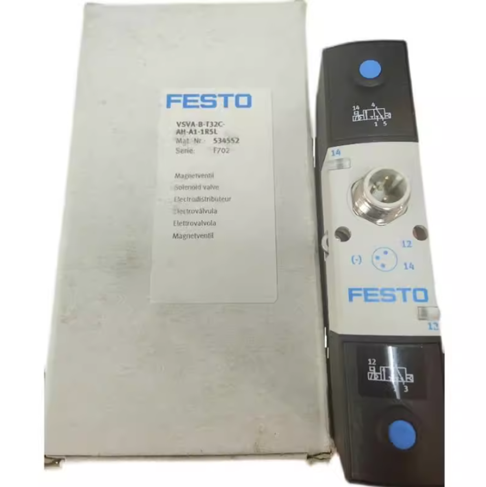 FESTO VSVA-B-T32C-AH-A1-1R5L 534552 Solenoid Valve FESTO